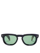 Matchesfashion.com Jacques Marie Mage - The Pepper D Frame Acetate Sunglasses - Mens - Black