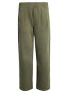 Current/elliott The Barrel Wide-leg Cropped Cotton Track Pants