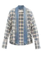 Matchesfashion.com Greg Lauren - Colyton Plaid Cotton-flannel Shirt - Mens - Blue