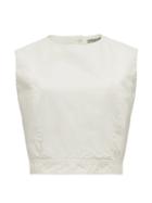 Matchesfashion.com Three Graces London - Rosie Cutout-back Cotton-poplin Top - Womens - White