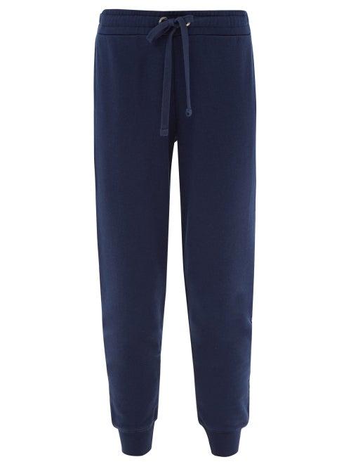 Derek Rose - Quinn Cotton-blend Jersey Track Pants - Womens - Navy