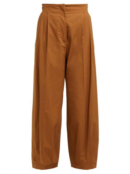 Matchesfashion.com Max Mara - Rana Trousers - Womens - Brown