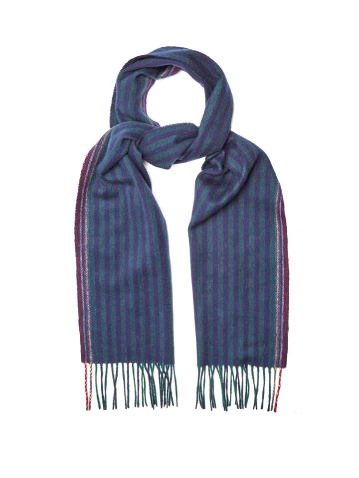 Paul Smith Striped Wool-blend Scarf
