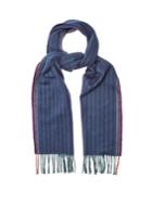 Paul Smith Striped Wool-blend Scarf