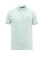 Matchesfashion.com Polo Ralph Lauren - Slim-fit Cotton-blend Piqu Polo Shirt - Mens - Light Green