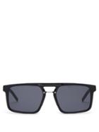 Matchesfashion.com Dior Homme Sunglasses - Black Tie Acetate Aviator Sunglasses - Mens - Black