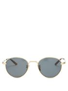 Matchesfashion.com Gucci - Round Metal Sunglasses - Mens - Gold