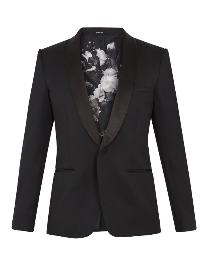 Alexander Mcqueen Shawl-lapel Single-breasted Mohair Blazer