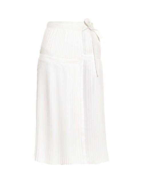 Altuzarra Mayumi Pleated Wrap Skirt