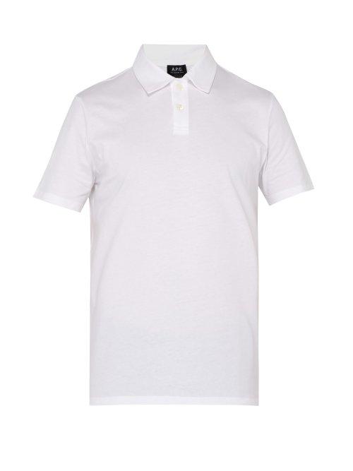 Matchesfashion.com A.p.c. - Pavement Cotton Polo Shirt - Mens - White