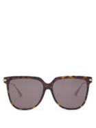 Matchesfashion.com Dior Eyewear - Diorlink D-frame Tortoiseshell-acetate Sunglasses - Womens - Tortoiseshell