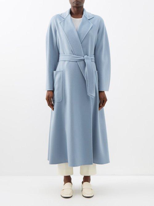 Max Mara - Cadmio Coat - Womens - Light Blue