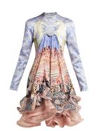 Matchesfashion.com Mary Katrantzou - Powdy Printed Silk Mini Dress - Womens - Multi