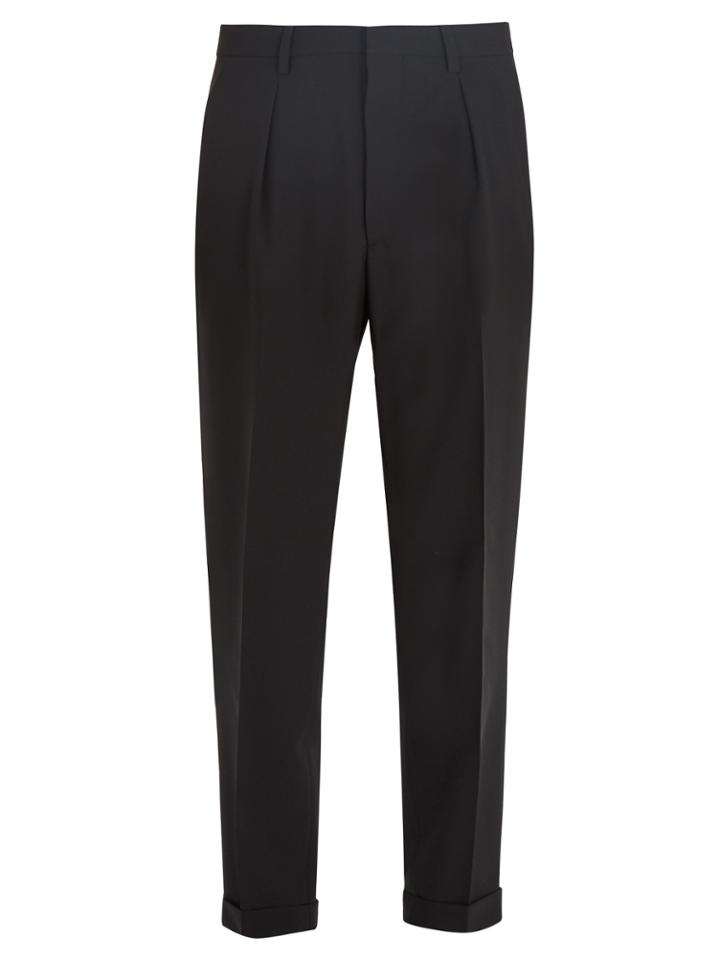 Prada Mid-rise Straight-leg Wool Trousers
