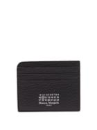 Maison Margiela - Grained-leather Cardholder - Womens - Black