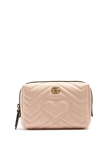 Gucci Gg Marmont Quilted-leather Make-up Bag
