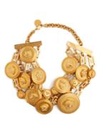 Versace Gold Medusa Embellished Choker