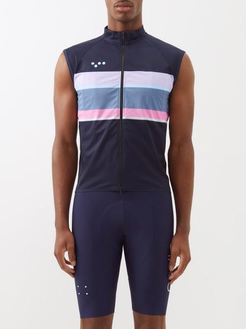 Pedla - Zipped Windtech Cycling Gilet - Mens - Blue Navy