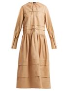 Joseph Odette Tiered Leather Dress