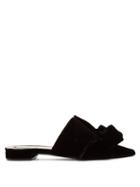 Matchesfashion.com No. 21 - Velvet Knot Front Backless Loafers - Womens - Black