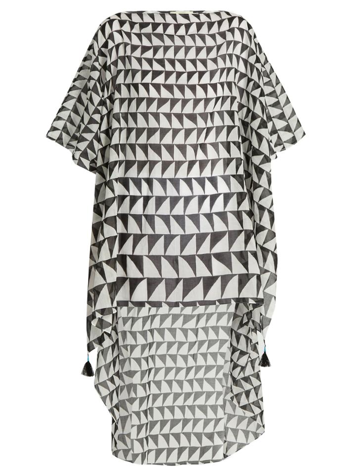 Kalmar Zigzag-print Cape-back Cover-up