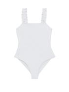 Matchesfashion.com Casa Raki - Isabel Ruffled-strap Swimsuit - Womens - White