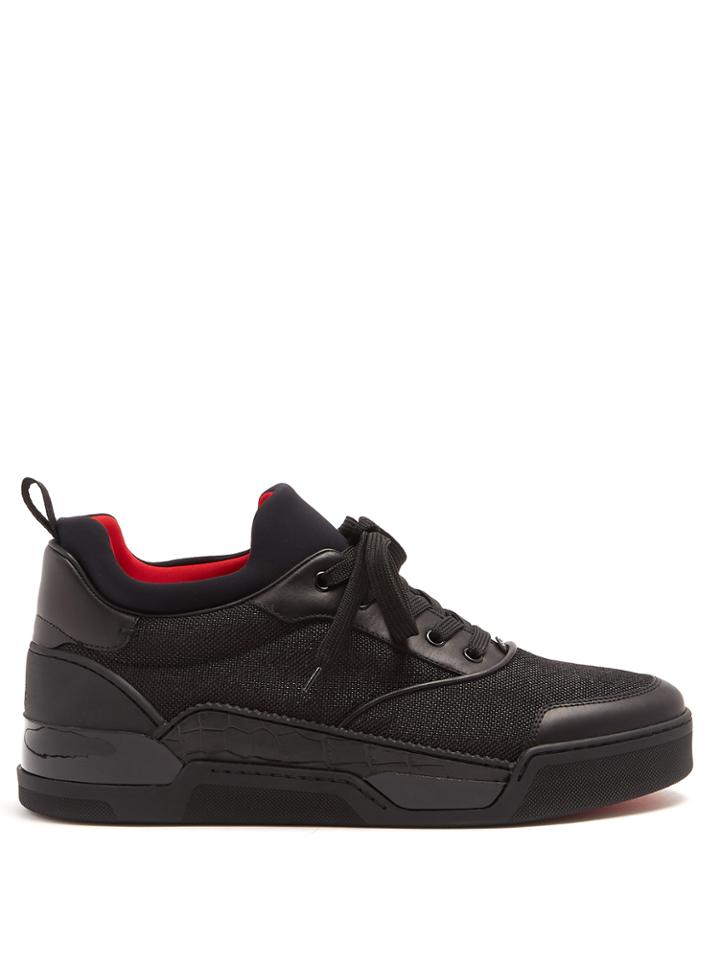 Christian Louboutin Aurelien Contrast-panel Low-top Trainers