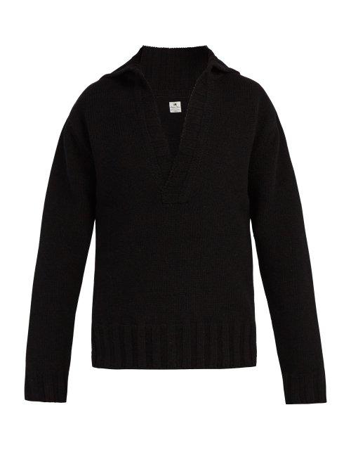 Matchesfashion.com Sasquatchfabrix - V Neck Wool Sweater - Mens - Black