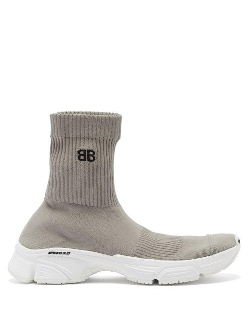 Matchesfashion.com Balenciaga - Speed 3.0 Trainers - Mens - Grey White