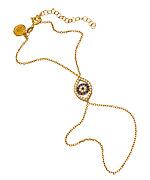 Crystal And Gold Evil Eye Harem