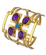 Gold Amethyst Turquoise And Labradorite Calypso