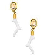 Gold And White Enamel Coral Aurora