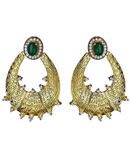 Green Quartz Saya Hoop