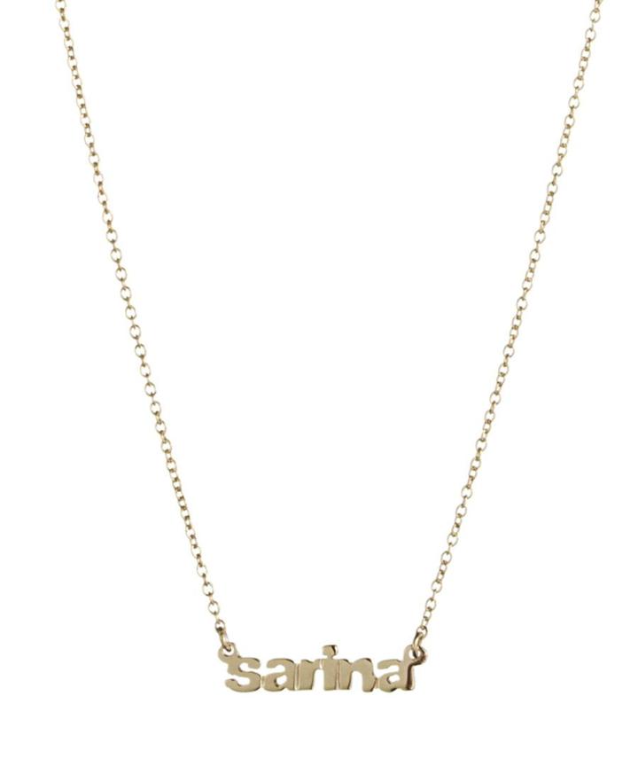 Gold Vermeil Name Game Set Necklace