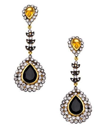 Citrine Black Onyx And Cz