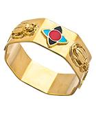 Star And Scarab Bangle