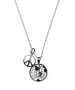 Sterling Silver World Peace Necklace