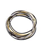 Tritone Nine Piece Wavy Bangle