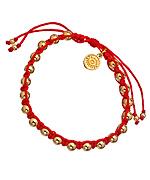 Red Macrame And Gold