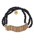 Black And Gold Triple Layer Bead And