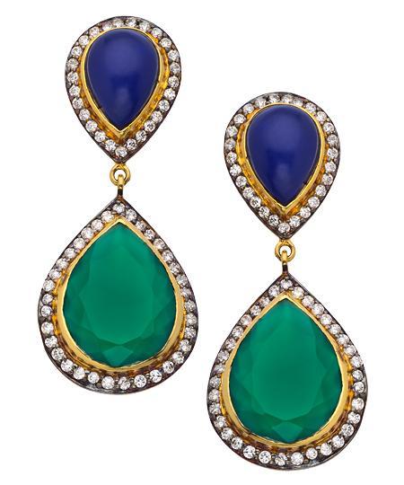 Gold And Cz Parineta Teardrop