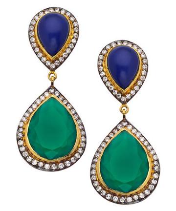Gold And Cz Parineta Teardrop