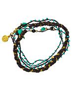 Multi Layer Braided Chain And Beaded Wrap