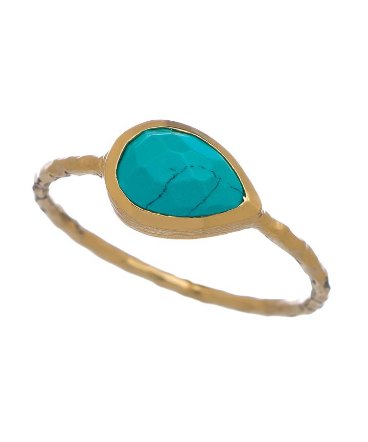Nell Gold Turquoise Ring