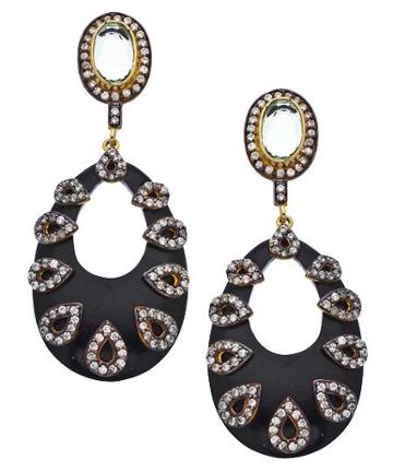 Gold Black And Cz Myra