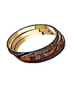 Brown And Grey Three Piece Bangle