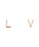 Rose Gold Mini Two Letter Stud