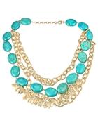 Gold And Turquoise Necklace