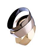 Tritone Three Piece Wavy Bangle