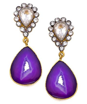 Gold Cz And Druzy Haley